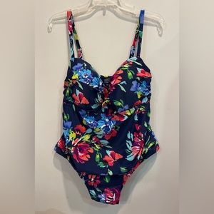 Catalina Blue Floral Swimsuit